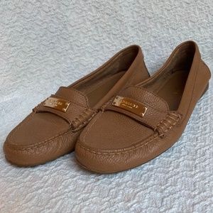 Coach Loafers “Fredrica”, camel color, size 7 women’s.